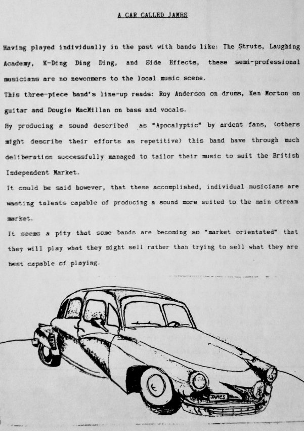 A Car called James Pic