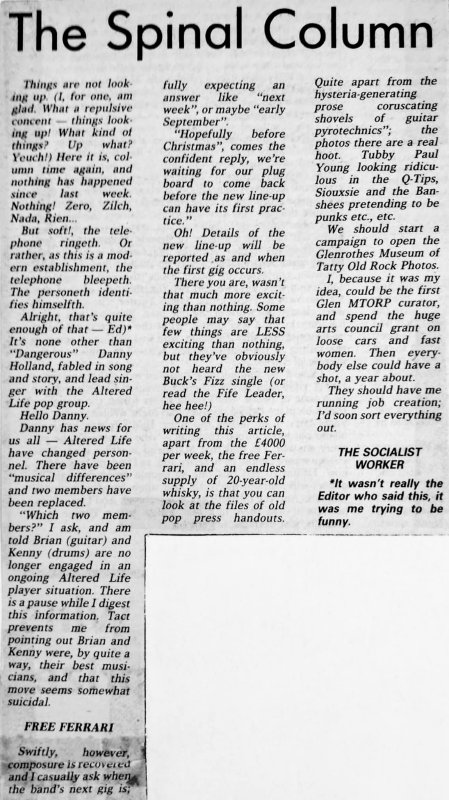 Altered Life News Clipping