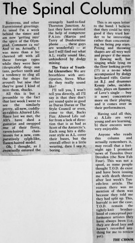 Altered Life News Clipping