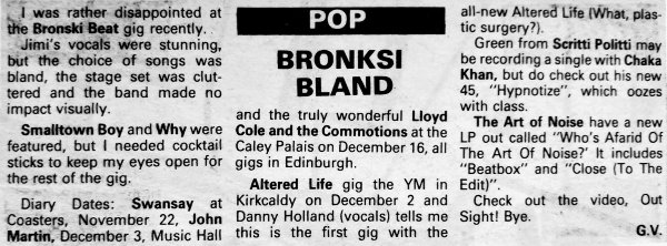 Altered Life News Clipping