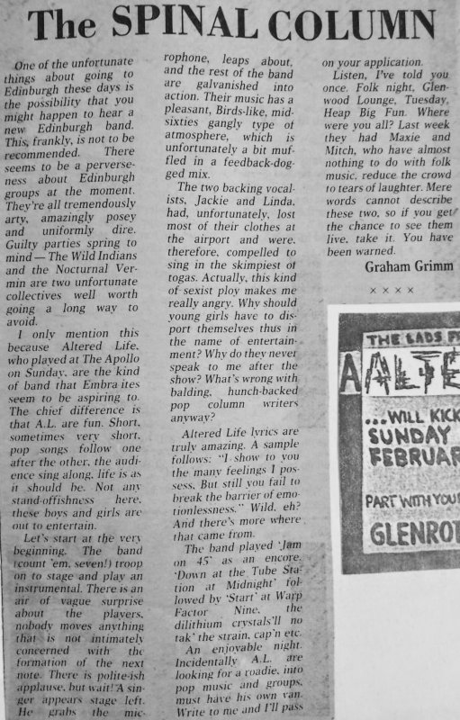 Altered Life News Clipping