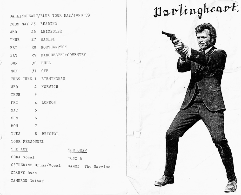 Darlingheart Tour Book (Blur 1993)
