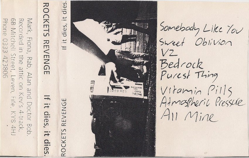 Rockets revenge if it dies it dies cassette inlay