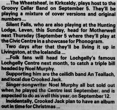 Silent Falls News clipping