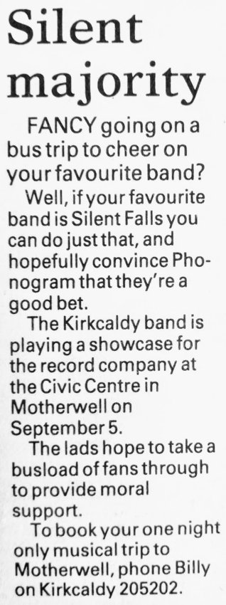 Silent Falls News Clipping