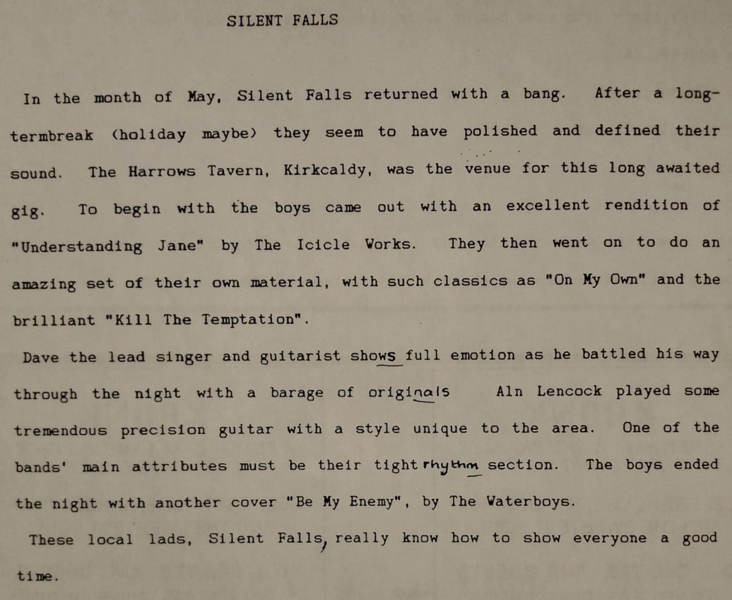 Silent Falls Press release