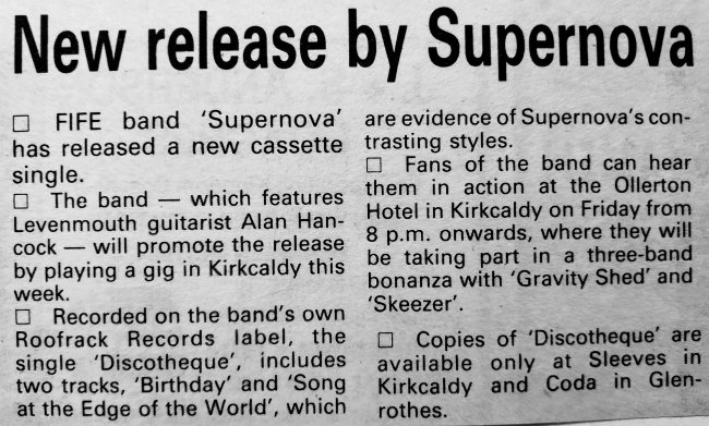 Supernova News clipping