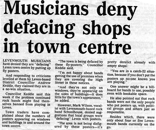 schoolhouse defacing article